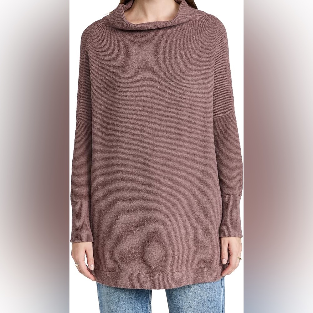 Free People Ottoman Slouchy Stretch Tunic Sweater